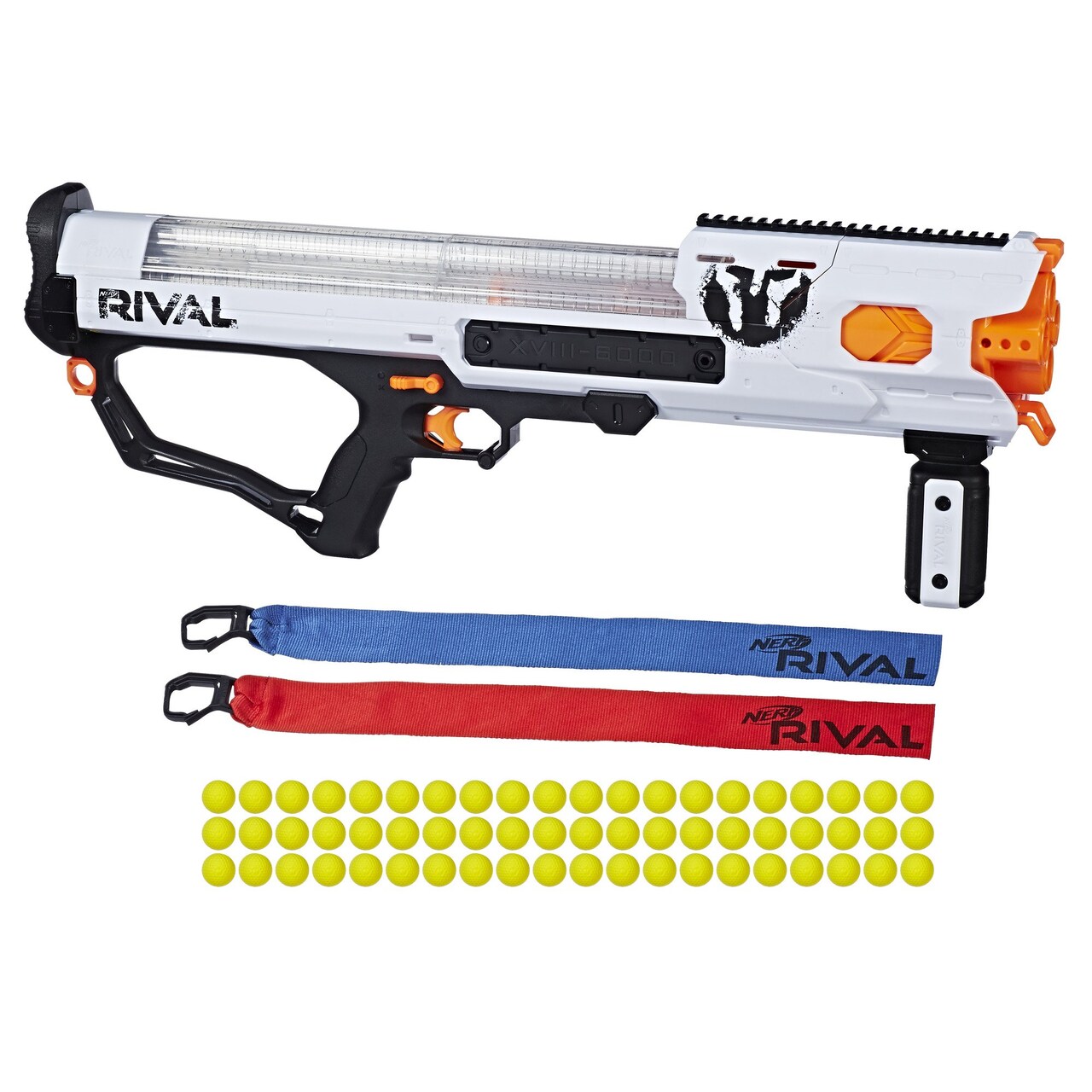 Nerf Rival Phantom Corps Hades XVIII-6000 Blaster with Rival Ammo and Colored Flags for Ages 14+ (Exclusive)